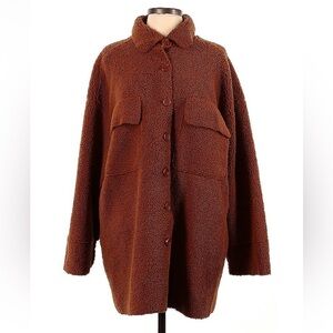 Brown fleece coat